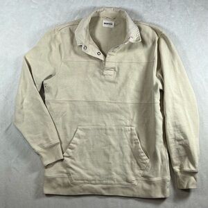 Taylor Stitch Size 38 US S/M Structured Cotton Twill Pullover Sweater Cream